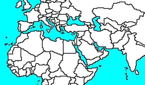 32 Blank Map Of The Middle East And North Africa Maps Database Source