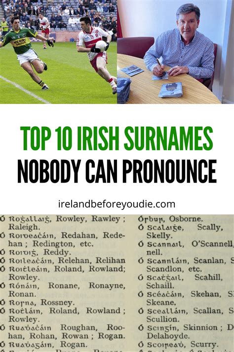 Top 10 Difficult Irish Surnames Nobody Can Pronounce