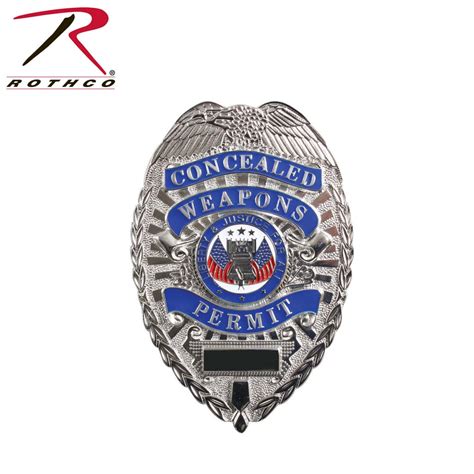 Rothco Deluxe Concealed Weapons Permit Badge Regional Uniform And Supply