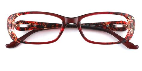 Red Oval Classic Custom Engraving Eyeglasses Wherelight