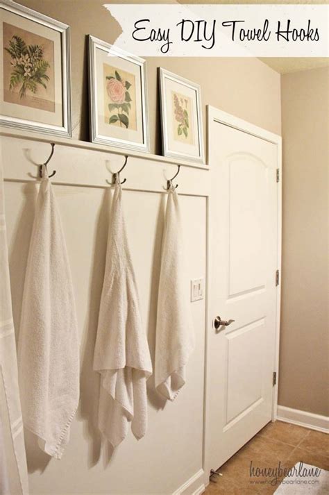 Replace an existing towel bar or add new storage! Bathroom Makeover Reveal - Honeybear Lane