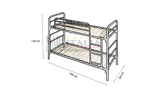 Bellissima soluzione di letto a castello costruzione artigianale misure struttura altezza m. Vendita Letto a Castello con Doghe