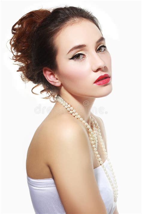 Glamour Make Up Stock Image Image Of Close Girl Hairstyle 65081277
