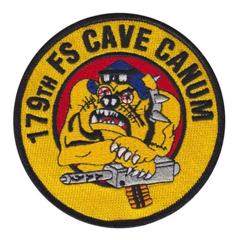 179 Fs Cave Canum Patch 179th Fighter Squadron Patches