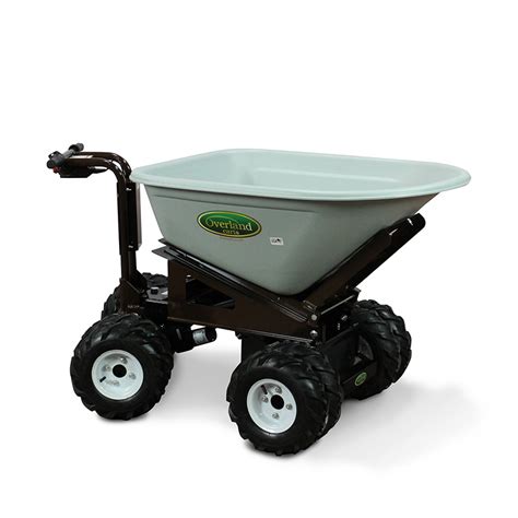 Overland Electric Powered 7 Cu Ft Wheelbarrow With 4wd And Power Dump