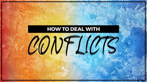 2 1 How To Deal With Conflicts Journey Church