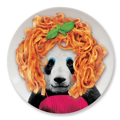 Have each person at the table contribute a word and then tell the. Mustard Wild Dining Panda Ceramic Dinner Plate - Sweatband.com