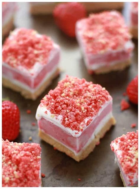 Strawberry Shortcake Ice Cream Bars An Easy No Bake Frozen Dessert