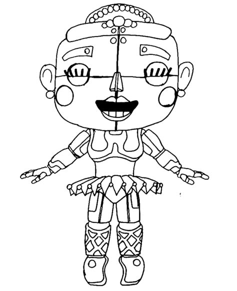Ballora Coloring Pages Printable For Free Download
