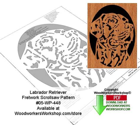 Labrador Retriever Downloadable Scrollsaw Woodworking Pattern
