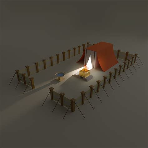 Sirlei Designer Tabernacle Of Moses Lowpoly 3d
