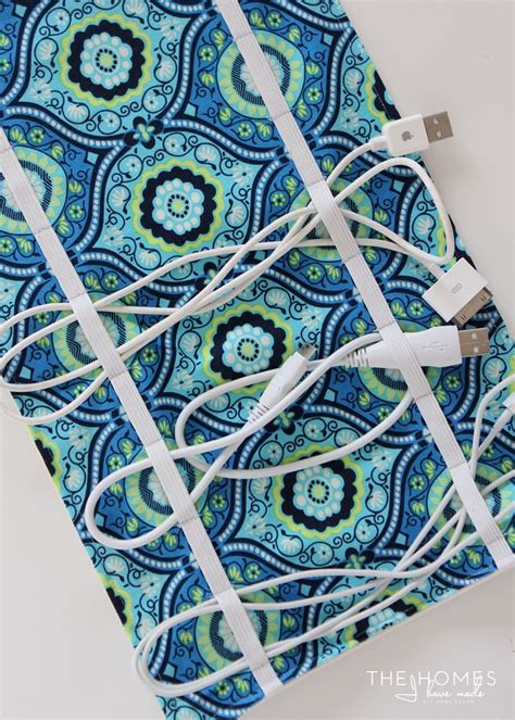 Diy Travel Cord Organizer An Easy 1 Hour Sewing Project The Homes