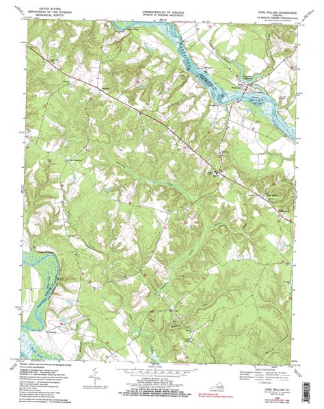 king william topographic map 1 24 000 scale virginia