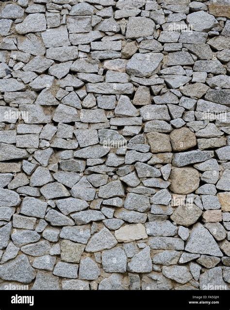 Stacked Stone Wall Texture Stock Photo Alamy