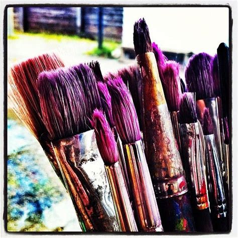 Purple Paintbrushes
