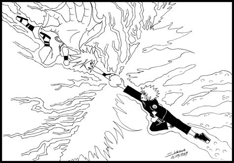 You must know well about naruto, right? Naruto VS Sasuke - NB-BW by Shikidark on DeviantArt