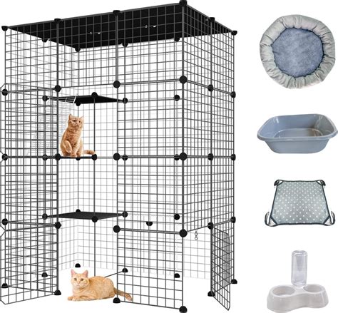 Buy Eiiel Large Cat Cage Indoor Diy Cat Playpen Detachable Metal Wire