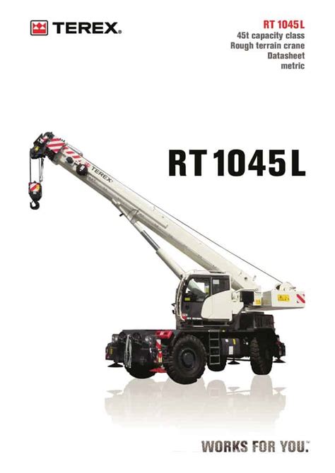 Terex Rt 1045l Load Chart And Specification Cranepedia