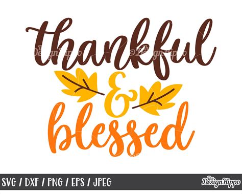 Thankful and blessed svg, Thankful svg, Blessed svg, Fall svg ...