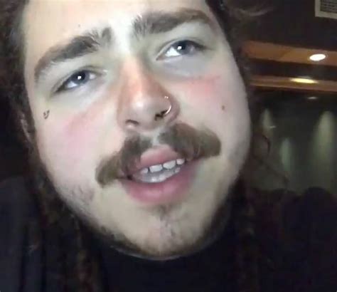 Post Malones Moustache Looks Like Two Dogs About To Kiss 9gag