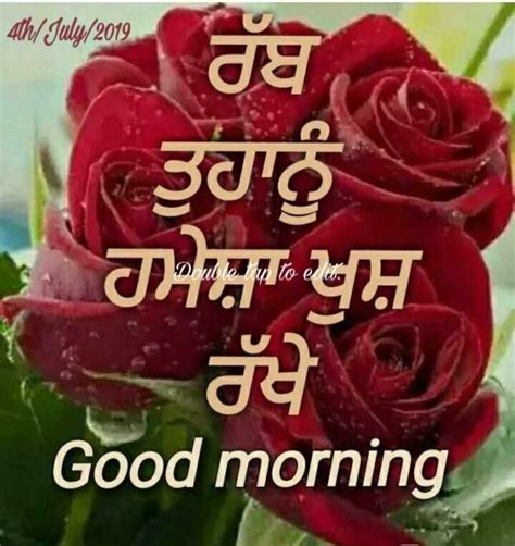 30 Good Morning Punjabi Wishes With Flower Images Good Morning