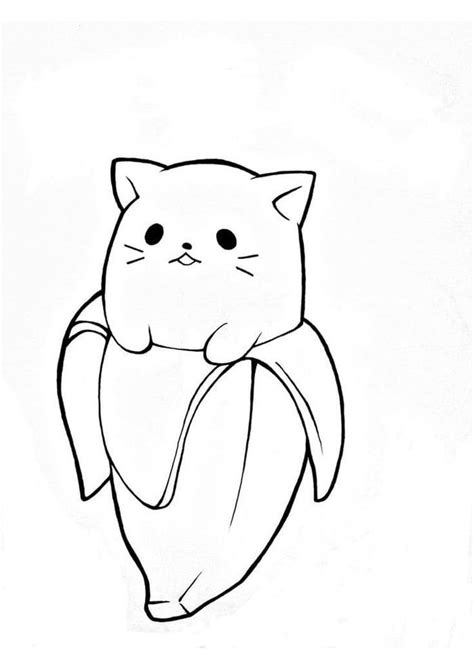 Kawaii Cat Cute Coloring Pages Print Kawaii Coloring Pages For Free