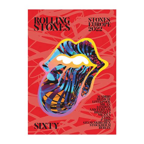 Rolling Stones Sixty Europe 2022 Tour Posters