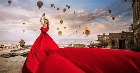 Cappadocia Private Flying Dress Photoshoot At Sunrise Getyourguide
