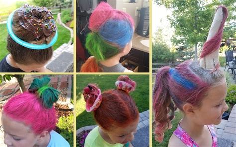 5 Easy Crazy Hair Day Ideas For Girls Any Mom Can Do Fab Party