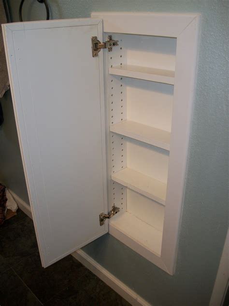 We wanted to build recessed shelves in the wall of the bathroom between the studs. Between studs medicine cabinet brittsadventureride.blog ...