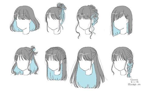 Pin By Pamoinha On For Drawing ️ Drawing Hair Tutorial Anime