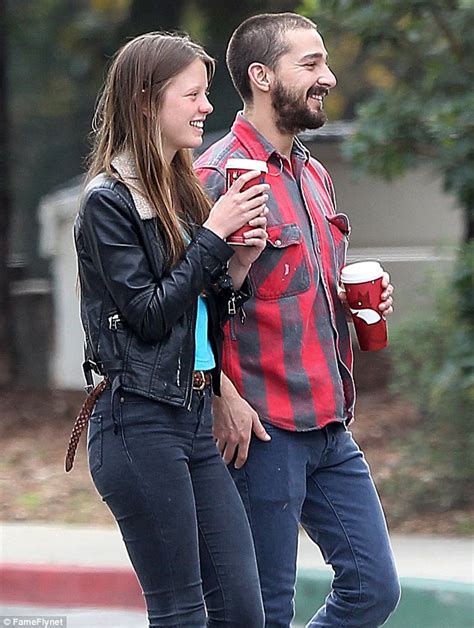 Shia Labeouf Confirms Relationship With Nymphomaniac Co Star Mia Goth With Public Show Of