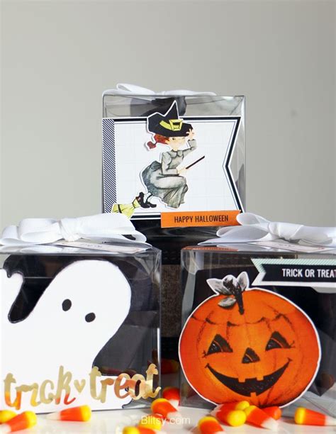 Blitsy Crafts Pretty Little Halloween Treat Boxes Halloween Treat
