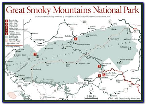 Topographic Map Of Great Smoky Mountain National Park Prosecution2012
