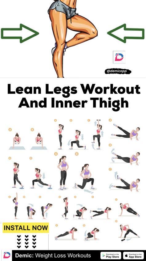Lean Legs Workout And Inner Thigh Lean Leg Workout Legs Workout