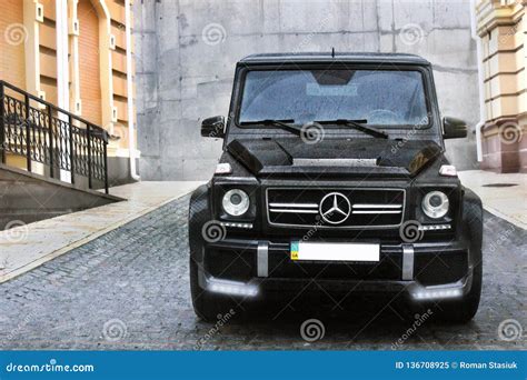 Kiev Ukraine August Mercedes Benz G AMG In The Old Town Editorial Image Image Of