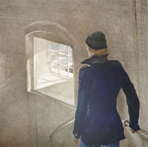 Andrew Wyeth Reefer1982 The Young Light Keeper Returning From His Climb To Reef The Lamp In
