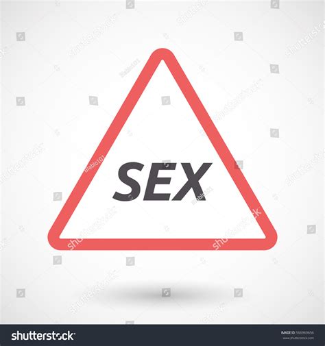 Illustration Isolated Warning Signal Text Sex Stock Vector 566969656