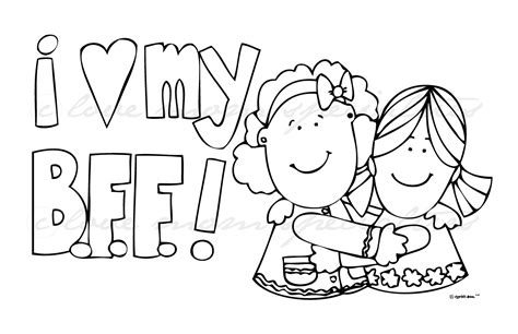 They are a great way to entertain children during travel or on a rainy day. Best friend coloring pages to download and print for free