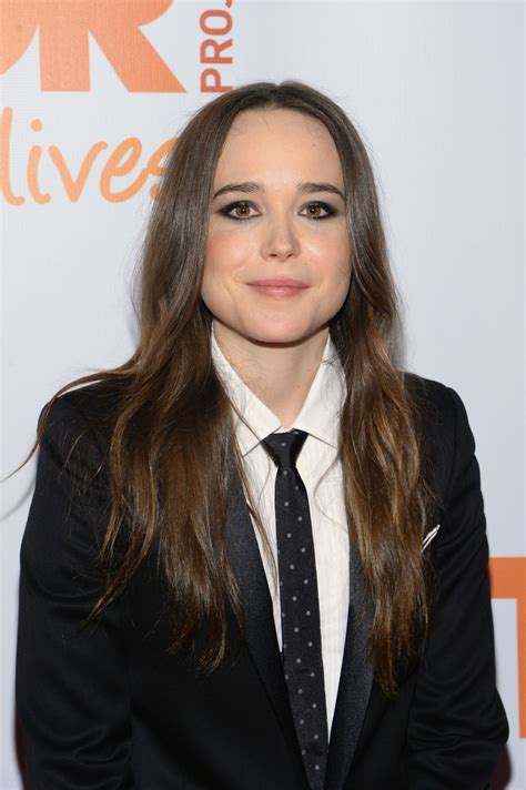 Please do not post fake nude images of miss page. Ellen Page - 2014 'TrevorLIVE NY' Event in New York City ...