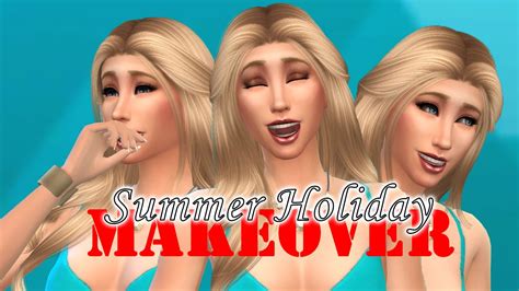 The Sims 4 Create A Sim Makeover Summer Holiday Youtube