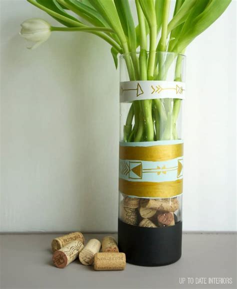 Diy Hand Painted Vase With Cork Filler