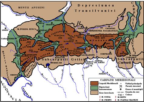 Harta este reprezentarea grafică, în plan, a suprafeței pământului sau a unei porțiuni din aceasta. Geografia Romaniei: Relieful - Carpatii Meridionali