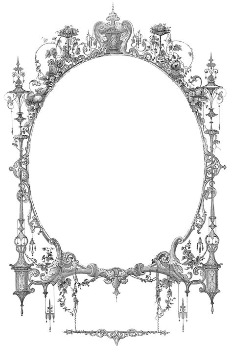 24 Frame Clipart Fancy And Ornate Updated Clip Art Vintage Clip