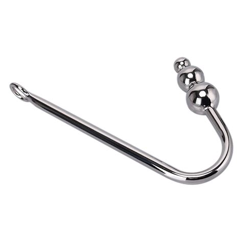Anal Plug 1pc Stainless Steel Anal Hook Metal Anals Plug Butt Sex Game Toys Three Balls Drop