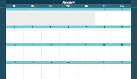 Free Excel Calendar Template 2022