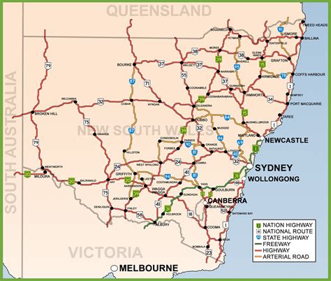 Large Detailed Map Of New South Wales With Cities And Towns 49 Off