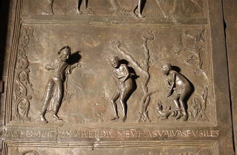 God Reproves Adam And Eve After The Fall Hildesheim Cathe Flickr