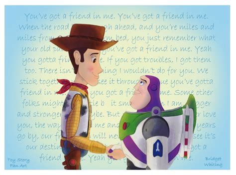 Youve Got A Friend In Me Toy Story Buzz And Woody Fan Art История