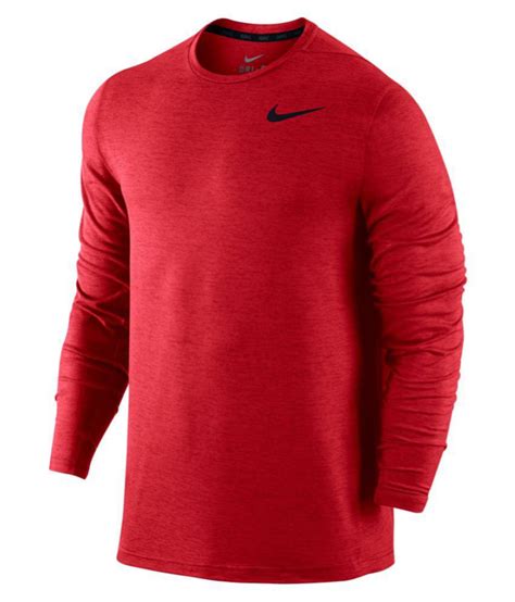 Buy men's shirts, pants, jeans & more. Nike Red Full Sleeve T-Shirt - Buy Nike Red Full Sleeve T ...